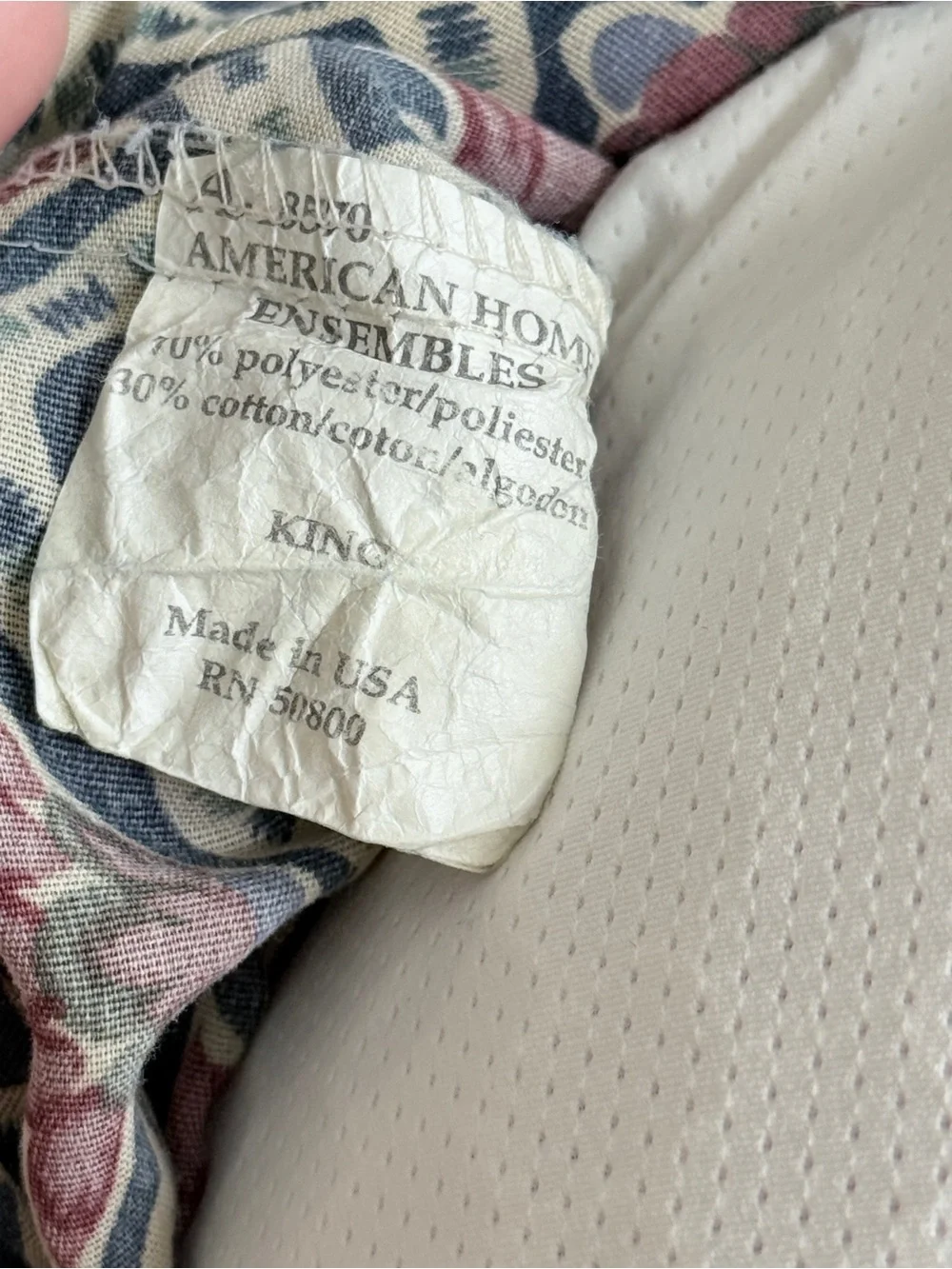 Americana Scallop Print King Pillow Shams Pair